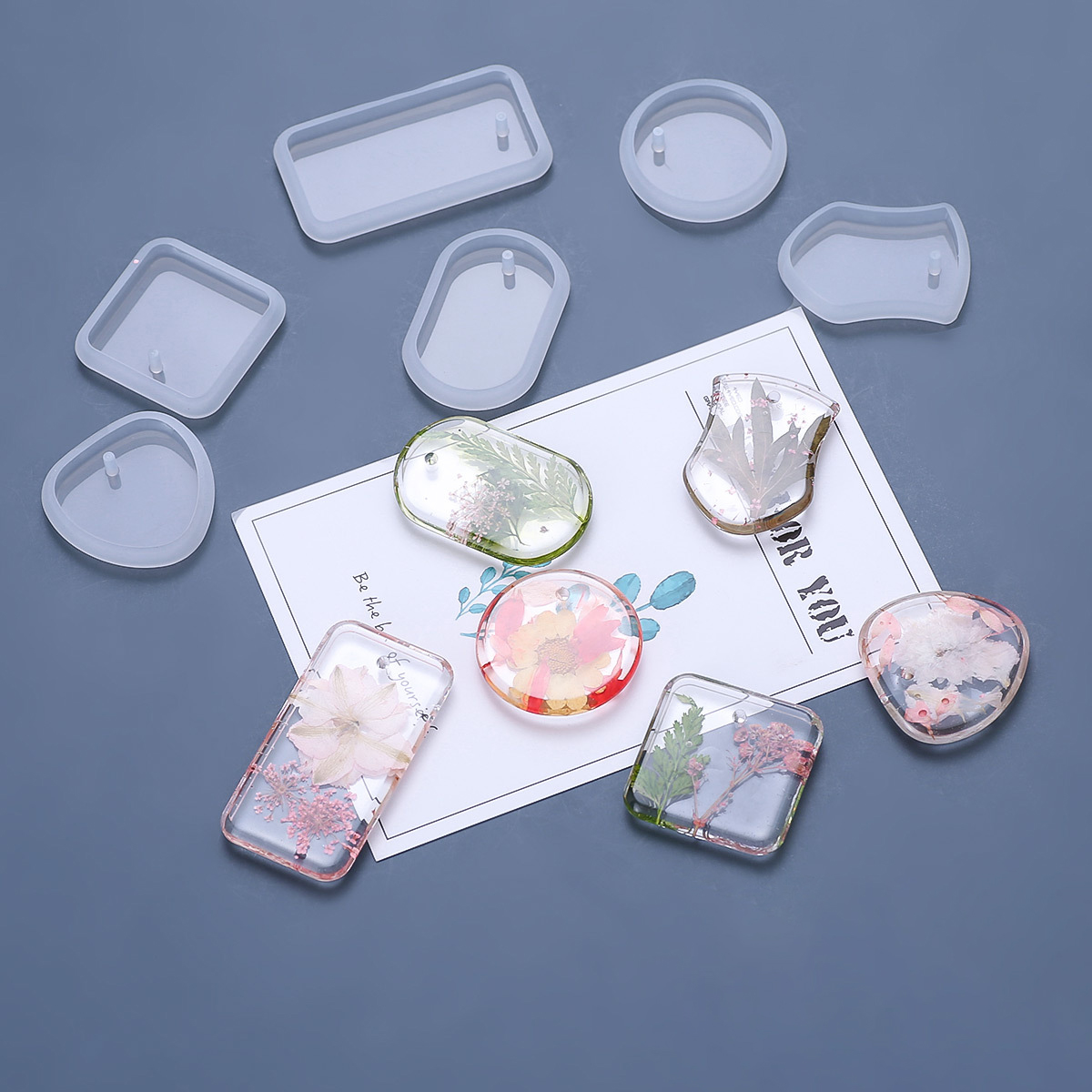 Resin Jewelry Kit - 1/6/10 stücke DIY Keychain Anhänger Silikon