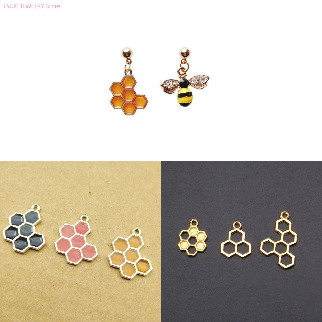 62KE 10x/Set Goldwabenanhänger – Bezels Set Pendant Bewertung und Preis