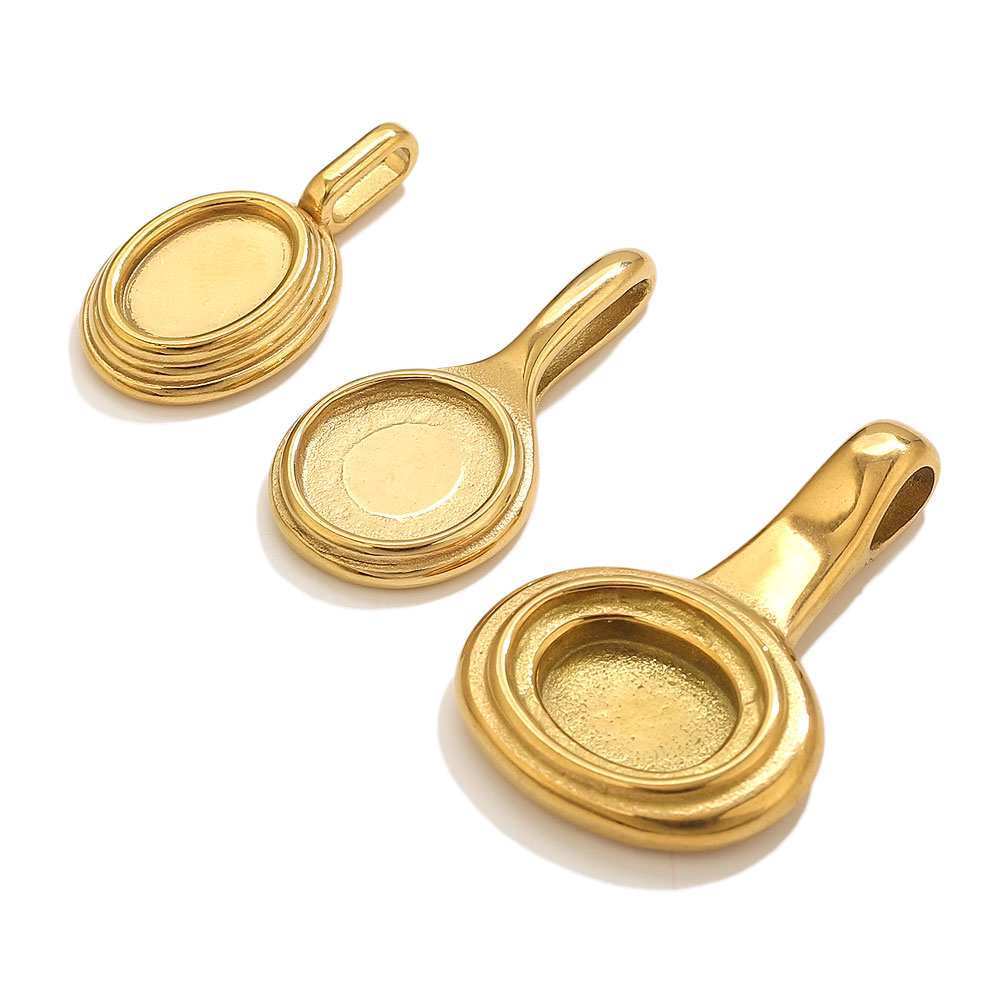 5 Stück Edelstahl Runde ovale  – Resin Crafts Diy Bewertung und Preis