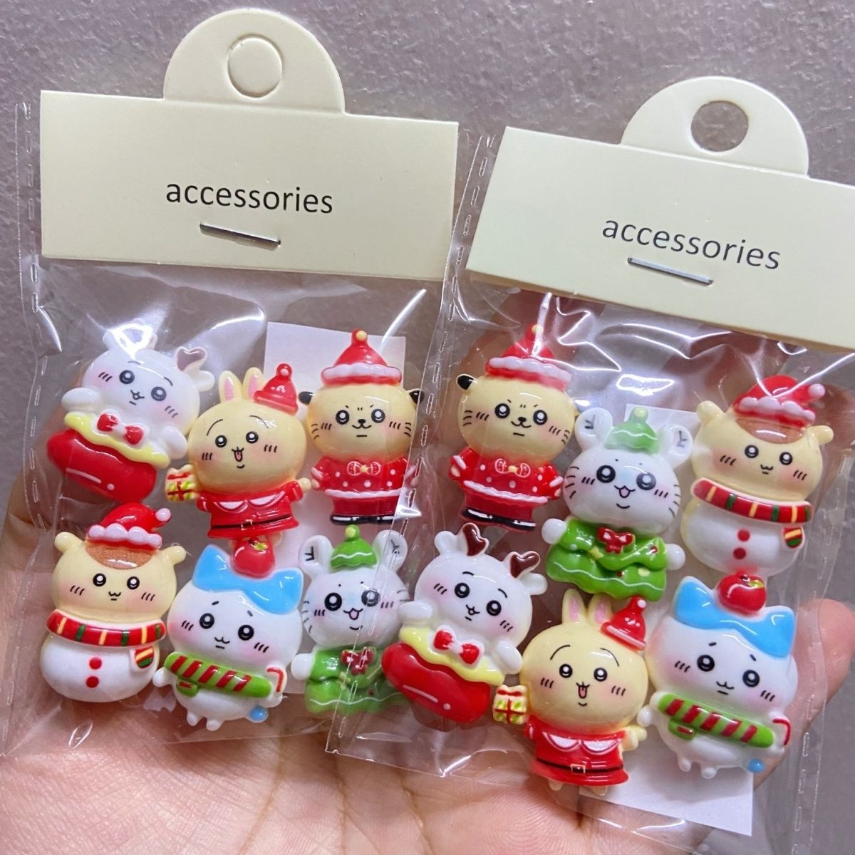 Weihnachten Einfarbige Chiikaw – Resin Crafts Diy Bewertung und Preis