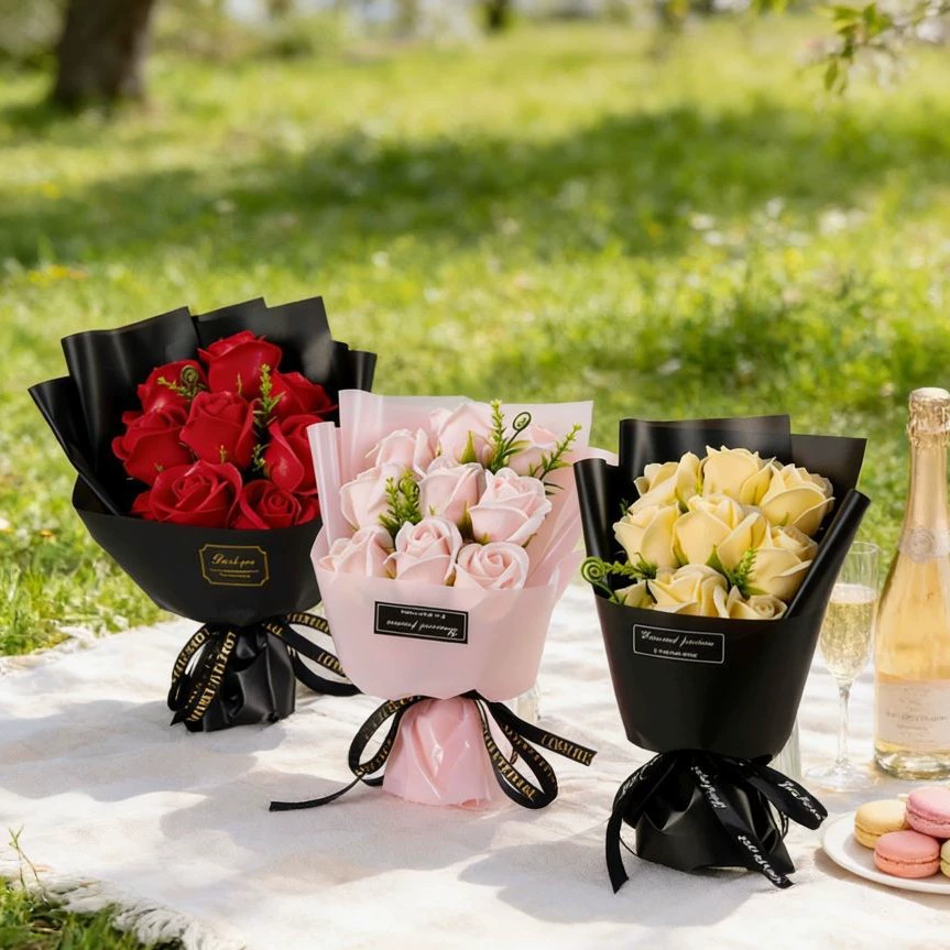 9-köpfiger Seifenblumen-Rosens – Dried Flower Bulk Bewertung und Preis