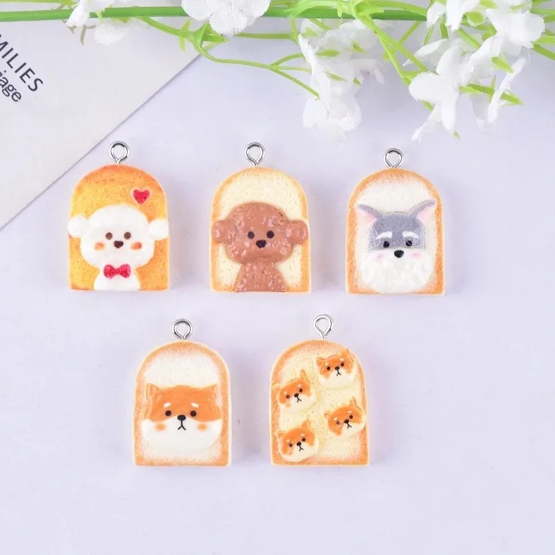 10 Stück niedliche Toast-Hund- – Resin Crafts Diy Bewertung und Preis