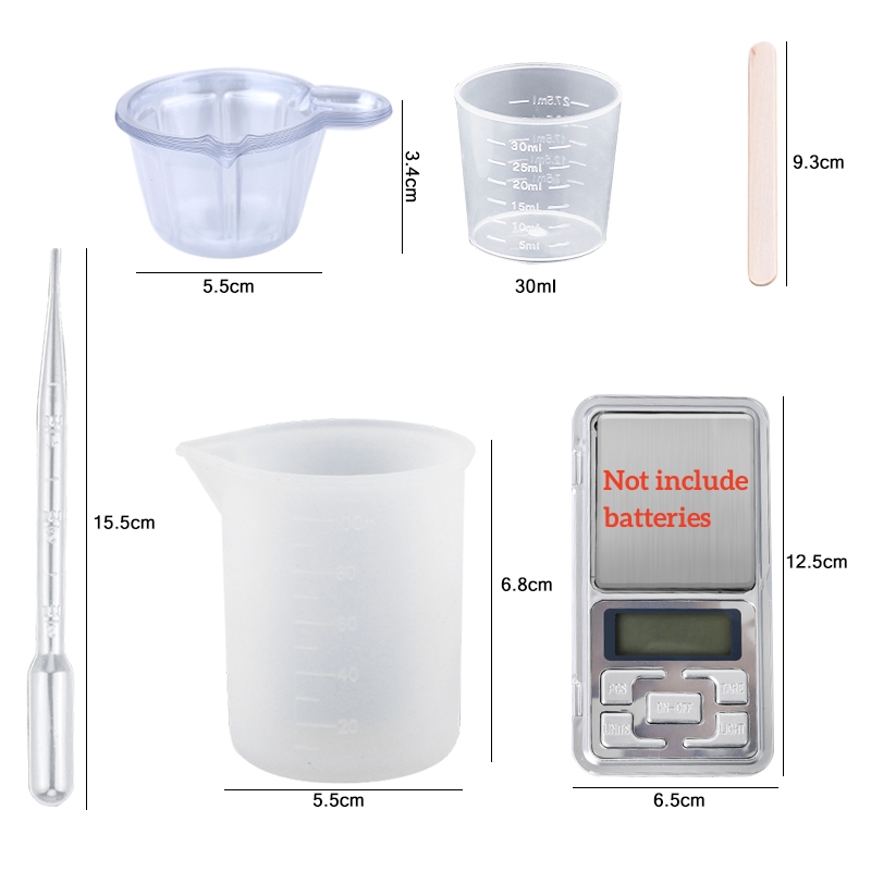 Epoxidharz-Set, kristallklar,  – Mixing Cup Silicone Bewertung und Preis
