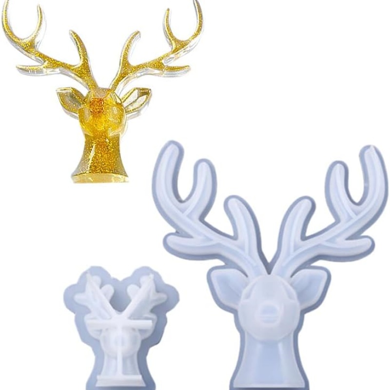 2 Stück Hirschgeweih-Ornament  – Resin Craft Ideas Bewertung und Preis