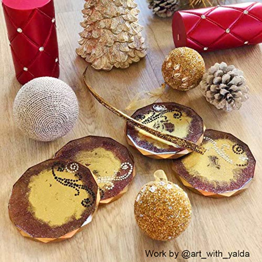 4er-Pack Untersetzerformen - D – Geode Mold Silicone Bewertung und Preis