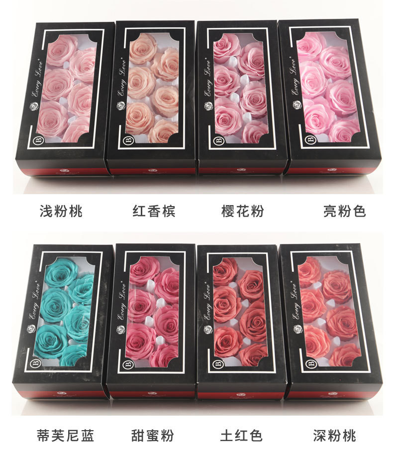6 Stück ewige Rosenblütenköpfe – Dried Flower Bulk Bewertung und Preis