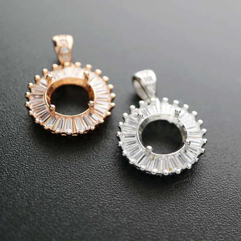 4-12MM Runde Lünette Rose Gold – Bezels Set Pendant Bewertung und Preis