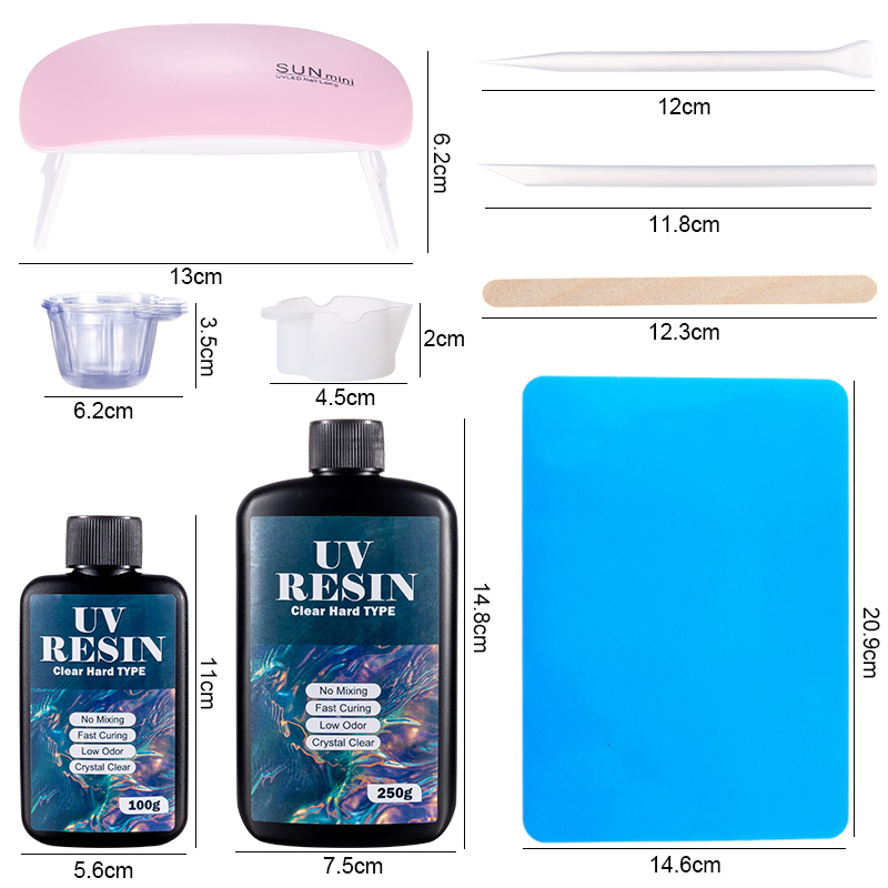 100 g/250 g klares UV-Harz, ha – Resin Jewelry Kit Bewertung und Preis